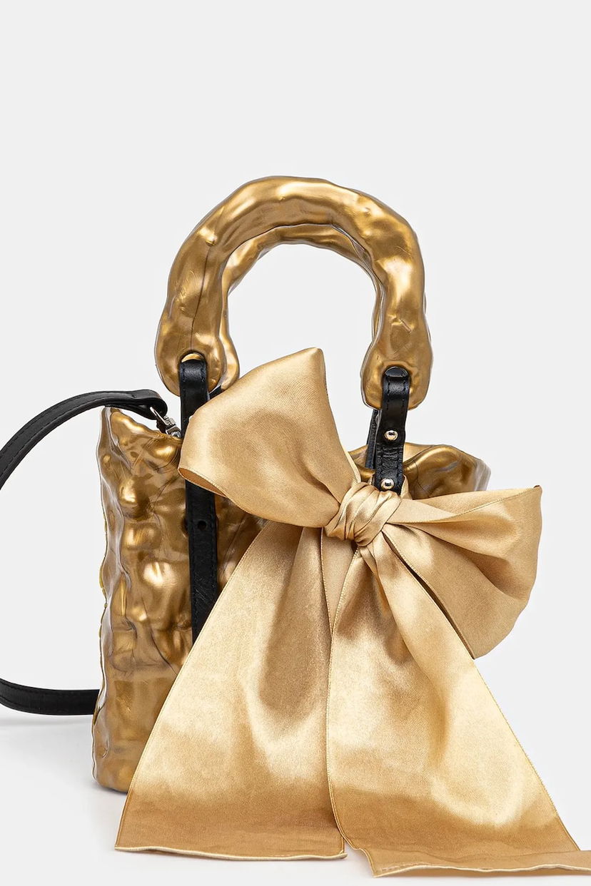 Handväska Ottolinger Ottolinger Signature Ceramic Bag with Bow Metallisk | 126.900126.01