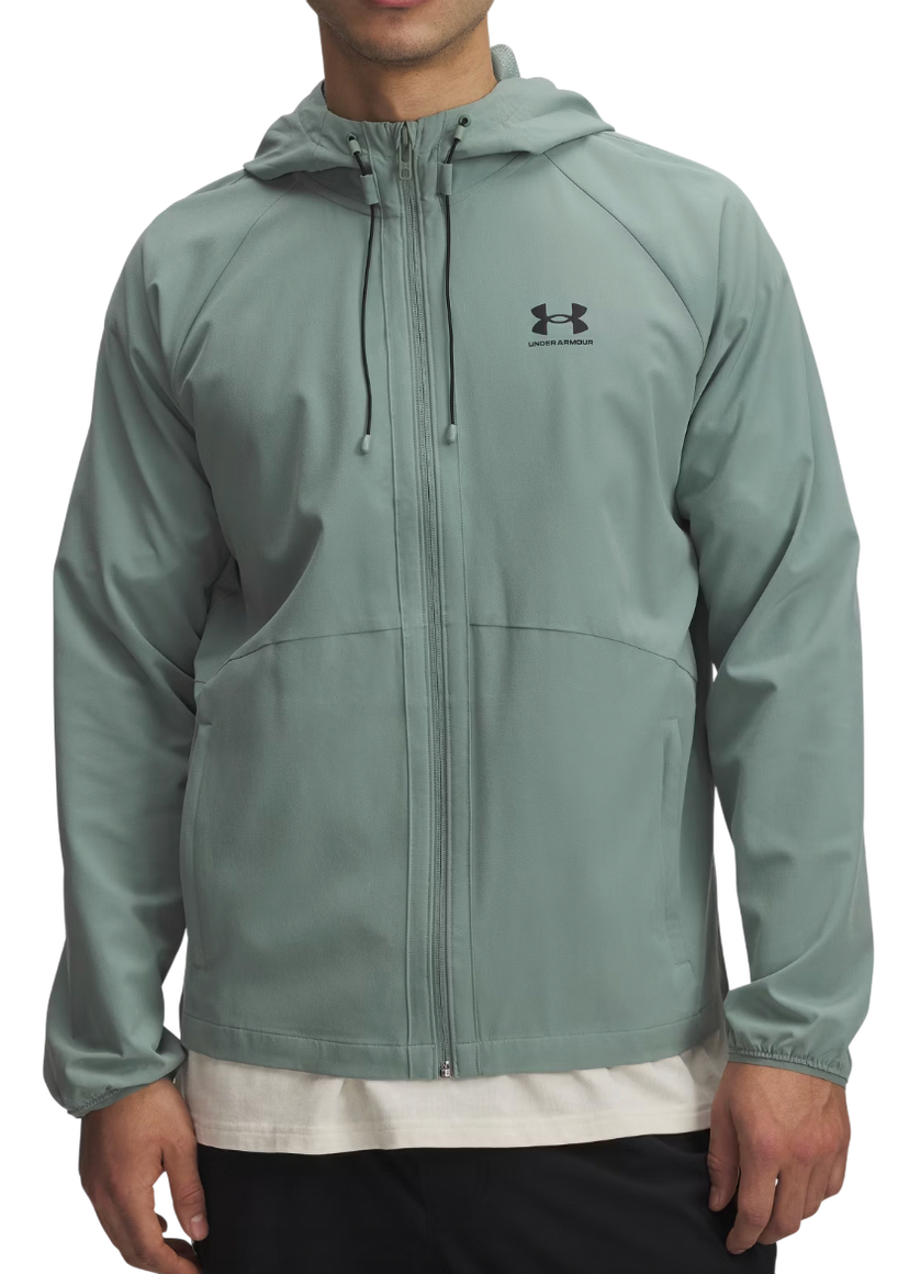 Vindjacka Under Armour Hooded Stretch Woven Windbreaker Grön | 6003001-348