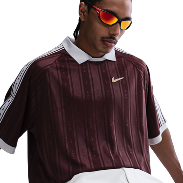 Polotröja Nike Sportwear Vertical Stripe Polo Shirt with Taped Sleeves Bourgogne | ih4292-652, 2