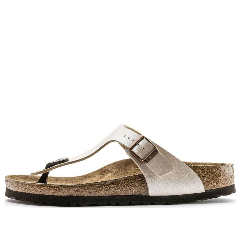 Sneakers och skor Birkenstock Birkenstock Gizeh Birko-Flor Graceful Narrow Fit Sandals Metallisk | 0943873