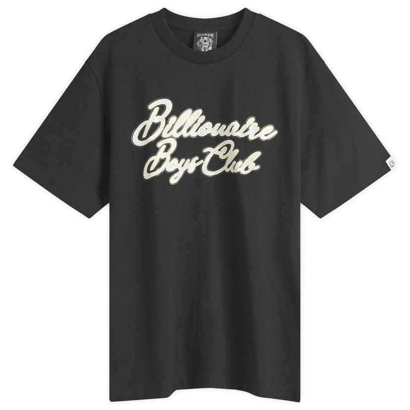 T-shirt BILLIONAIRE BOYS CLUB Diamond Script Logo T-Shirt, Size Large Svart | B25162-BLK