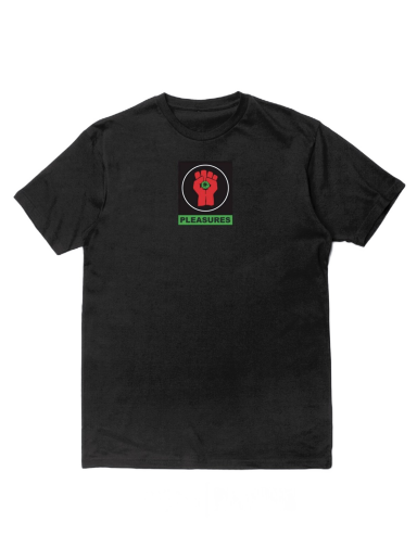 T-shirt Pleasures Badge Tee Svart | P22W053-BLACK