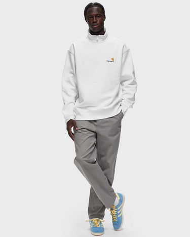 Sweatshirt Carhartt WIP Half Zip American Script Sweat Vit | I027014-02.XX, 1