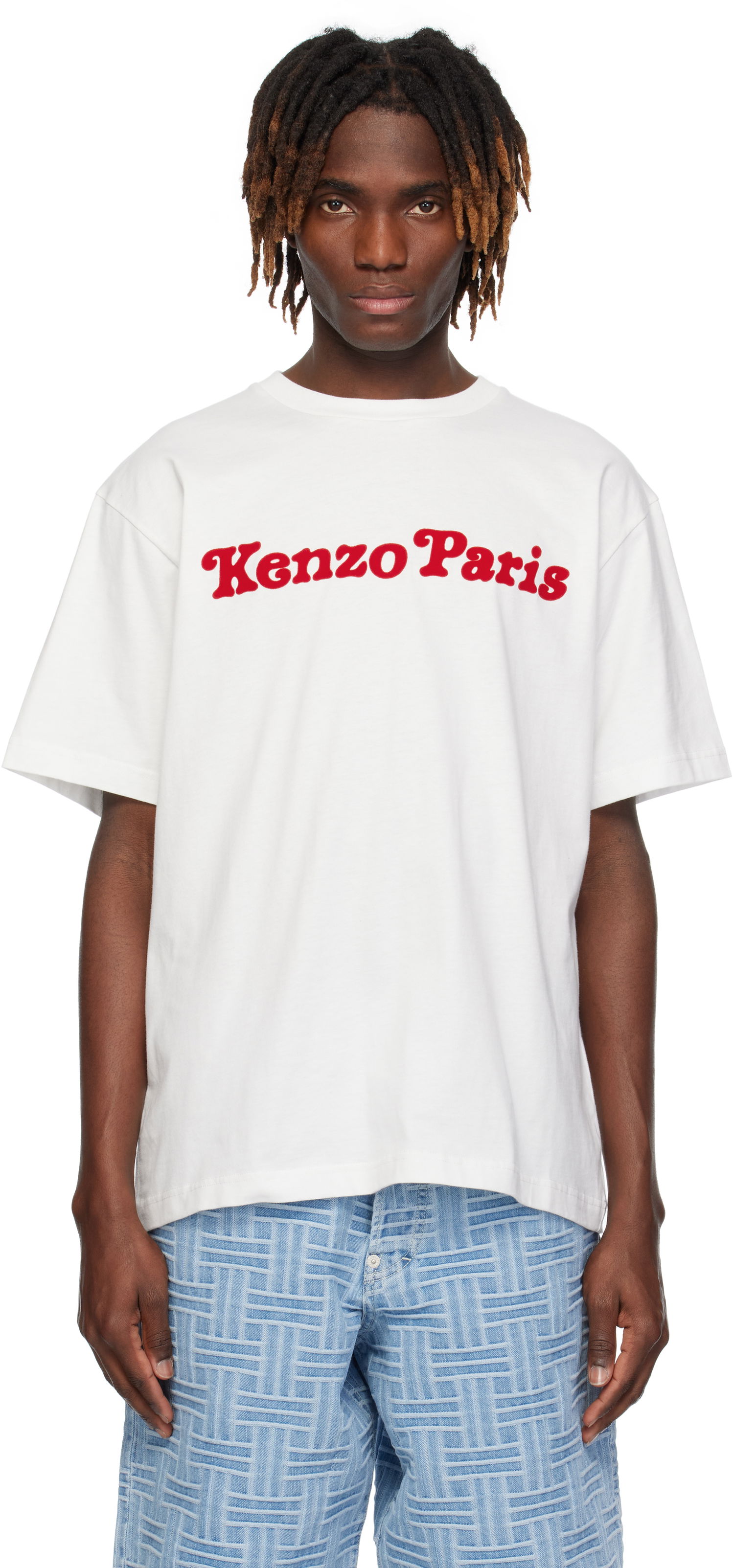 T-shirt KENZO Kenzo Paris VERDY Edition Oversized T-Shirt Vit | FF55TS5474SG, 0