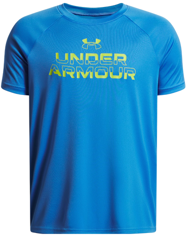 T-shirt Under Armour Tech Split Wordmark Short Sleeve T-Shirt Blå | 1383010-402, 0