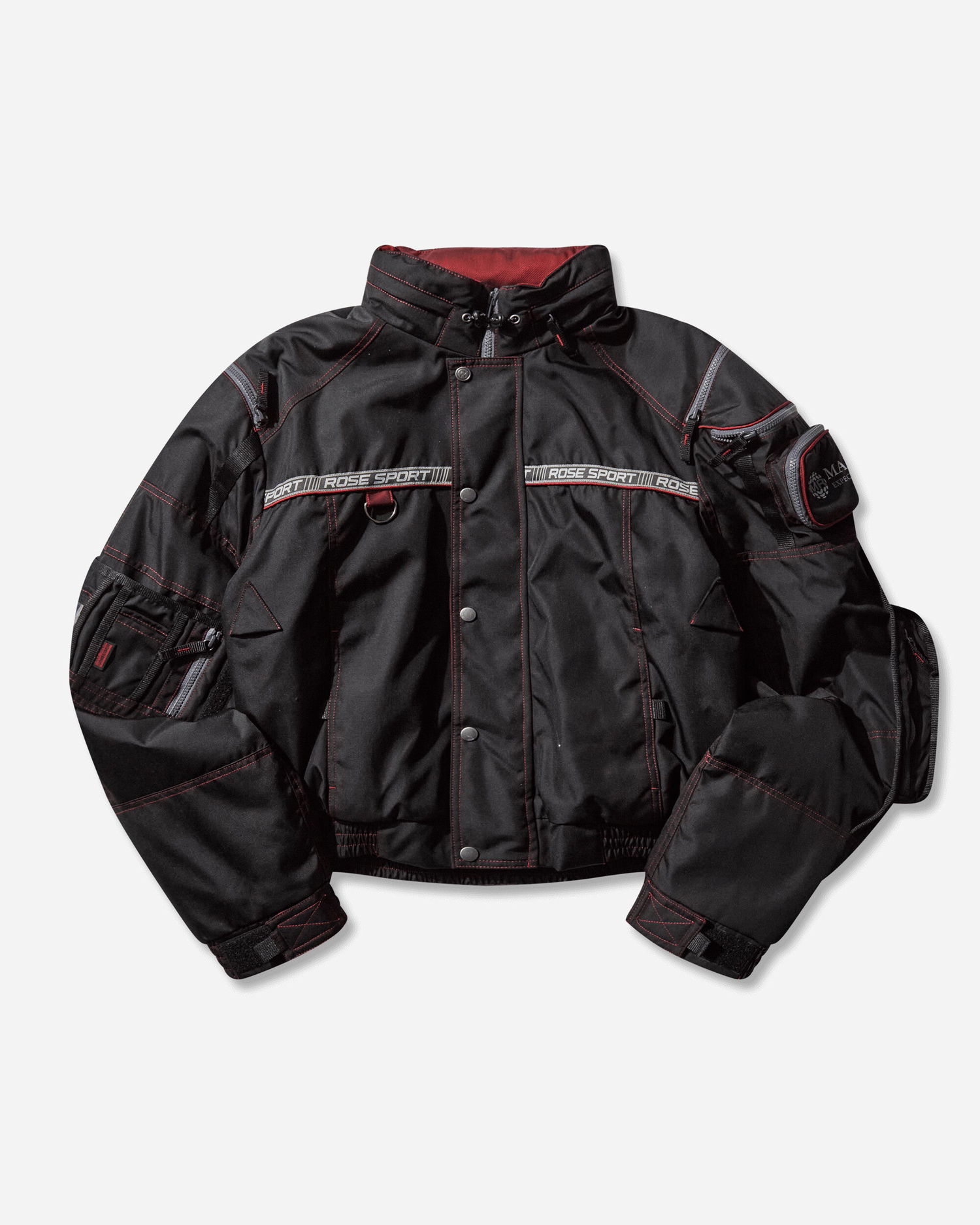 Bomberjacka Martine Rose ROSE SPORT Utility Jacket with Red Stitching Svart | 750WO15035, 1