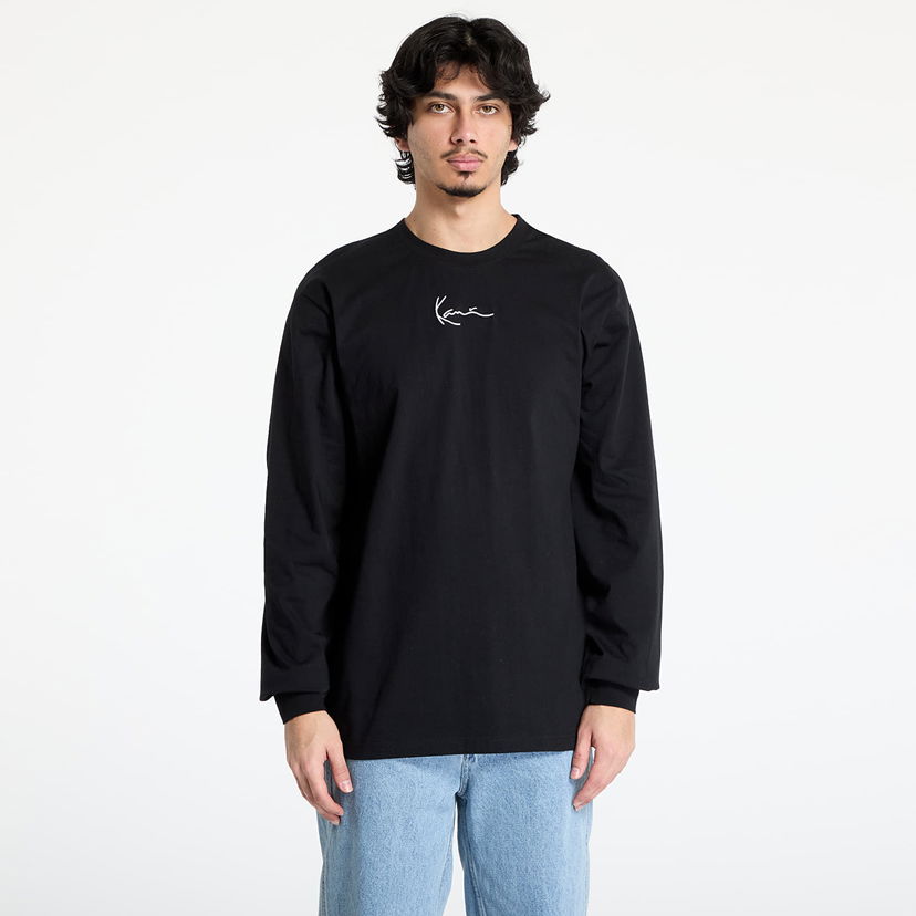 T-shirt Karl Kani Karl Kani Small Signature Long Sleeve T-Shirt Svart | 6024463
