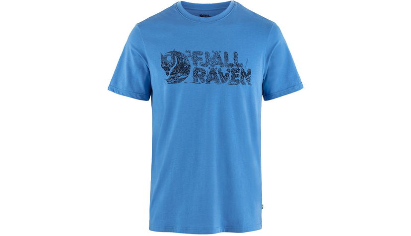 T-shirt FJÄLLRÄVEN Lush Logo T-shirt Blå | F12600219-525