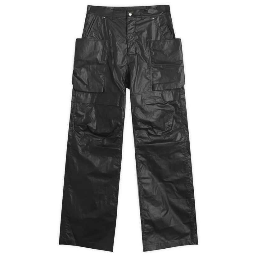 Cargo byxor Rick Owens Rick Owens Stefan Cargo Poplin Pants, Size Large Svart | RU02E1346-PCT-09