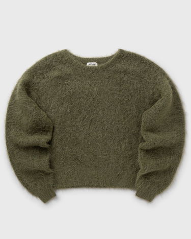 Sweater American Vintage Niby Fuzzy Knit Pullover Grön | NIB18AH25-KAKI, 0