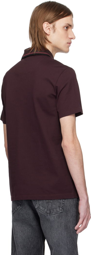 Polotröja Versace Versace Piqué Polo Bourgogne | 1015808_1A11072, 2