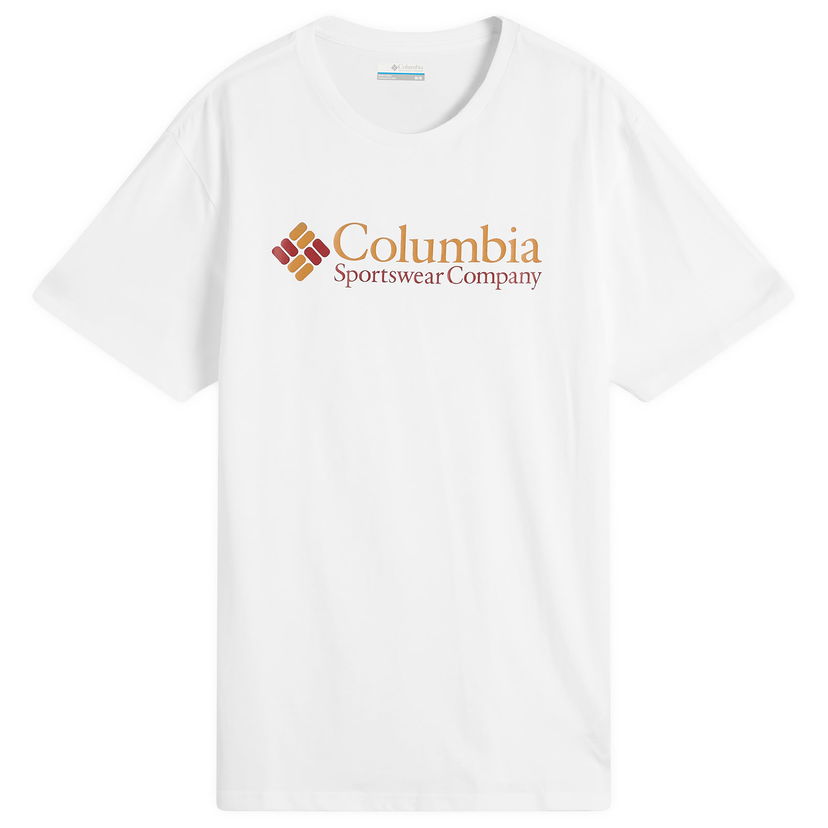 T-shirt Columbia CSC Basic Logo T-Shirt, Size Small Vit | 1680053-114
