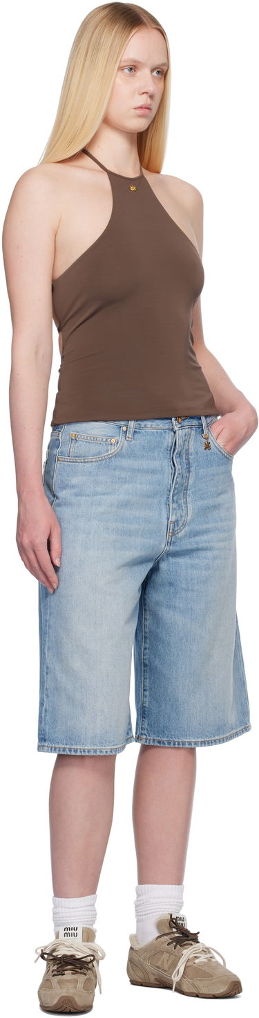 Shorts AMIRI AMIRI Faded Denim Shorts Blå | AWDNSH1006, 3