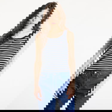 Linne Tommy Hilfiger Tommy Jeans Slim Fit Buttoned Tank Top Mörkblå | DW0DW19492 0A6, 0