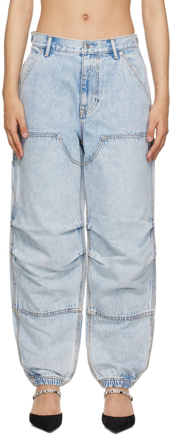 Jeans Alexander Wang Alexander Wang Double Front Carpenter Jeans Blå | 4DC4214012