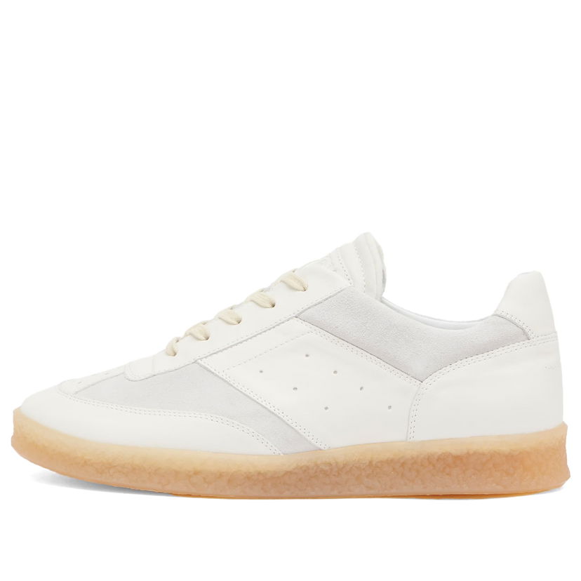 Sneakers och skor Maison Margiela MM6 Maison Margiela Leather Lace Up Vit | SH1WS0012-P6435-HA616