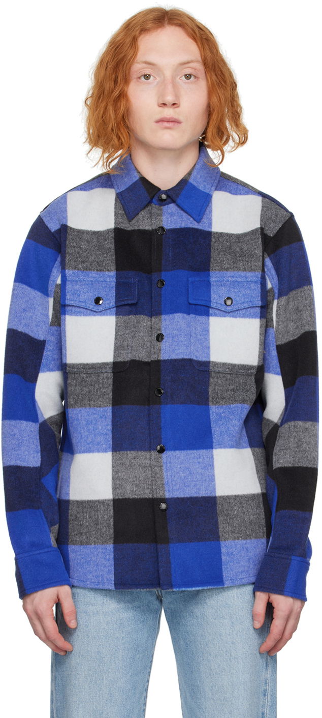 Skjorta rag & bone Rag & Bone Plaid Jack Shirt Blå | MBW22HA389RTML
