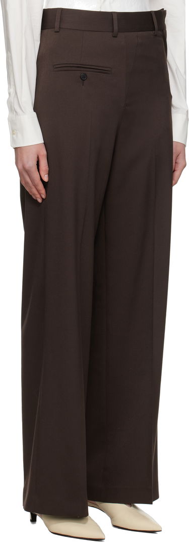 Byxor Maison Margiela MM6 Maison Margiela Twist Wool Blend Trousers Svart | S52KA0516 S47848, 4