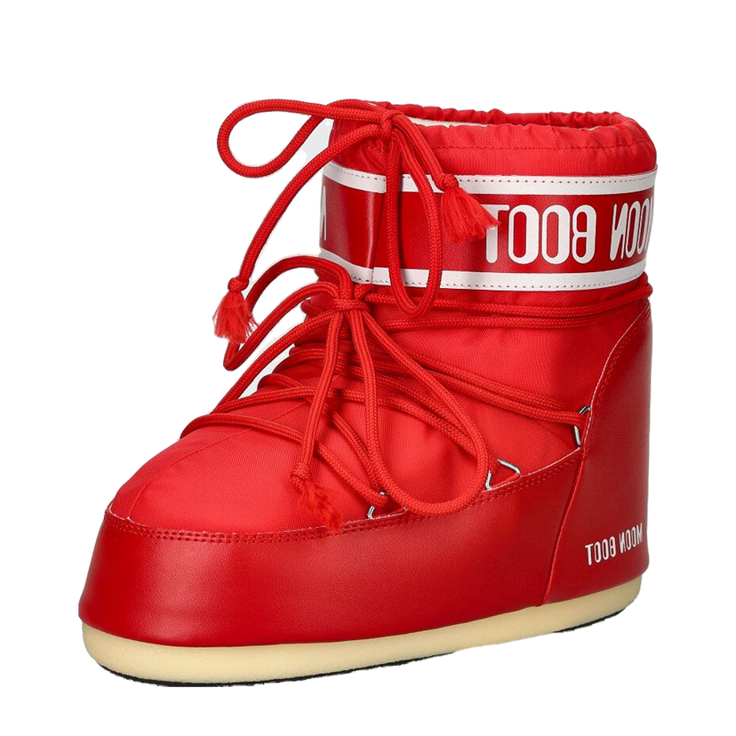Sneakers och skor Moon Boot MB ICON LOW NYLON Boots Röd | 80D1409340.D001