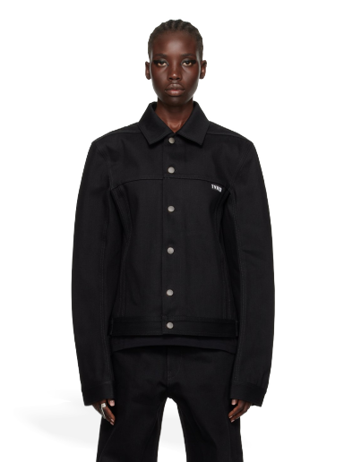 Jacka Rick Owens SSENSE x TVHKB Edition Denim Jacket Svart | RN02C4758 HBLKP5