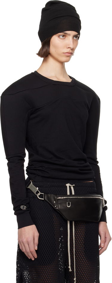 Sweatshirt Rick Owens Rick Owens Champion Edition Girdered Harness Sweatshirt Svart | CW01E1707 CHJG, 1