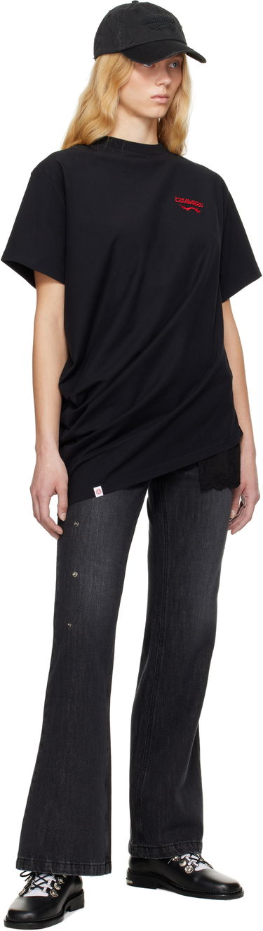 T-shirt Charles Jeffrey Loverboy Charles Jeffrey LOVERBOY Topsy Turvy T-Shirt Svart | 54101301, 3