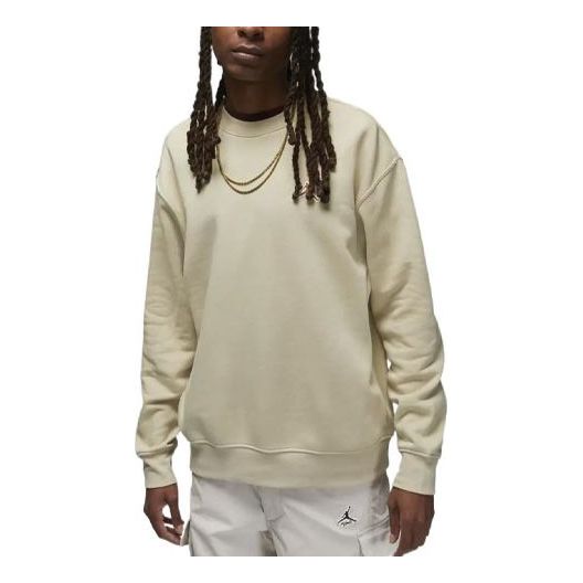 Sweater Jordan Men's Sportswear Crewneck Sweatshirt Beige | FD0594-206