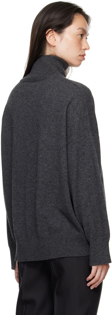 Sweater Loulou de Saison Loulou de Saison Murano Turtleneck Sweater Grå | MURANO, 2