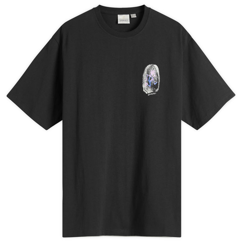 T-shirt GRAMICCI Gramicci Thumbprint T-Shirt, Size Large Svart | G5SU-T174-VBK