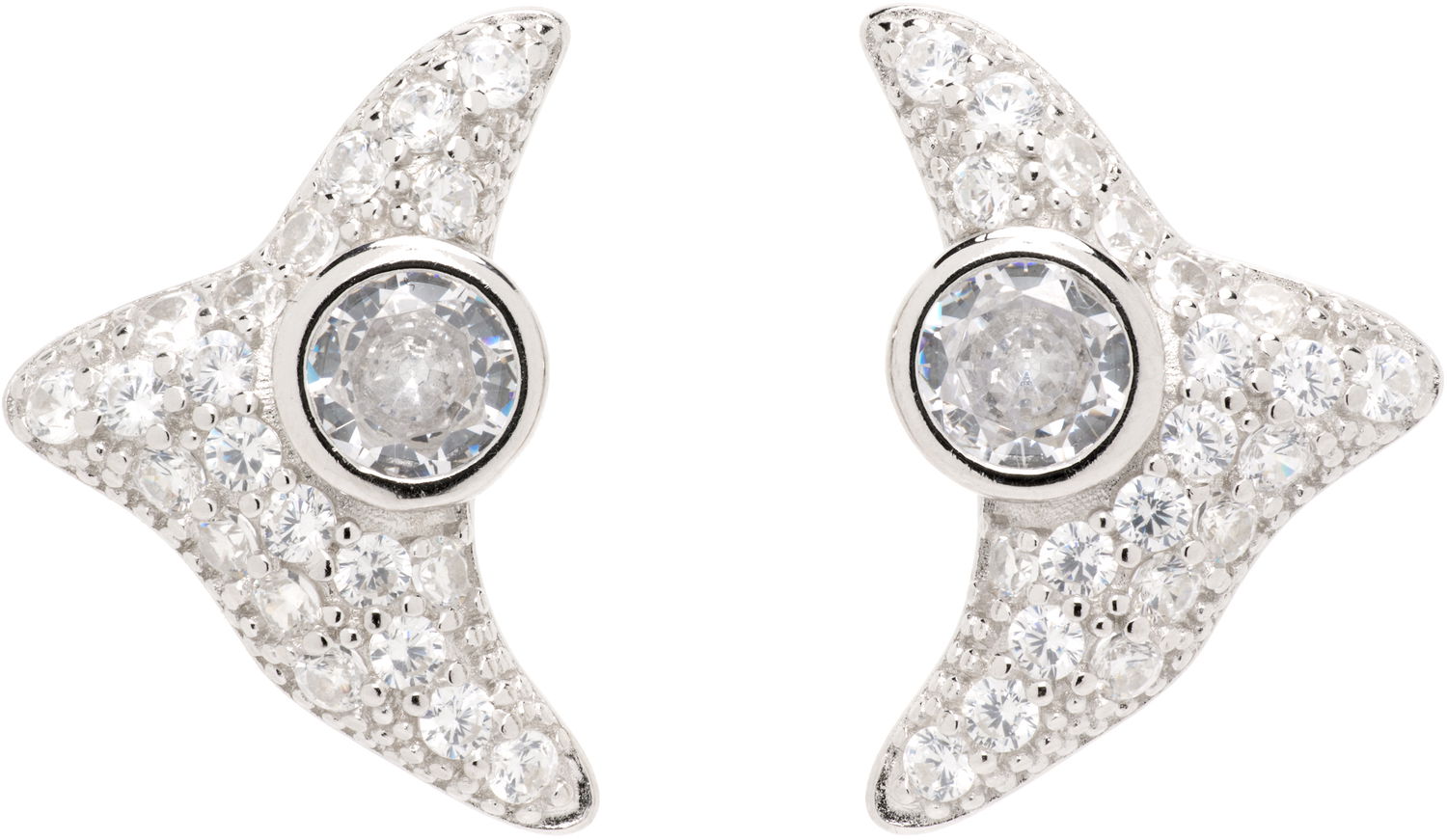 Örhängen Collina Strada Collina Strada Trigon Crystal Stud Earrings Metallisk | XX1087, 0