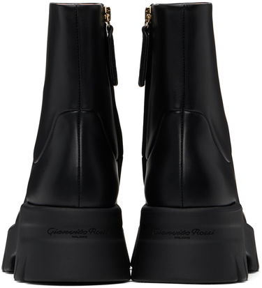 Sneakers och skor Gianvito Rossi Montey Leather Platform Boots Svart | G73297-20GOM-VGI, 1