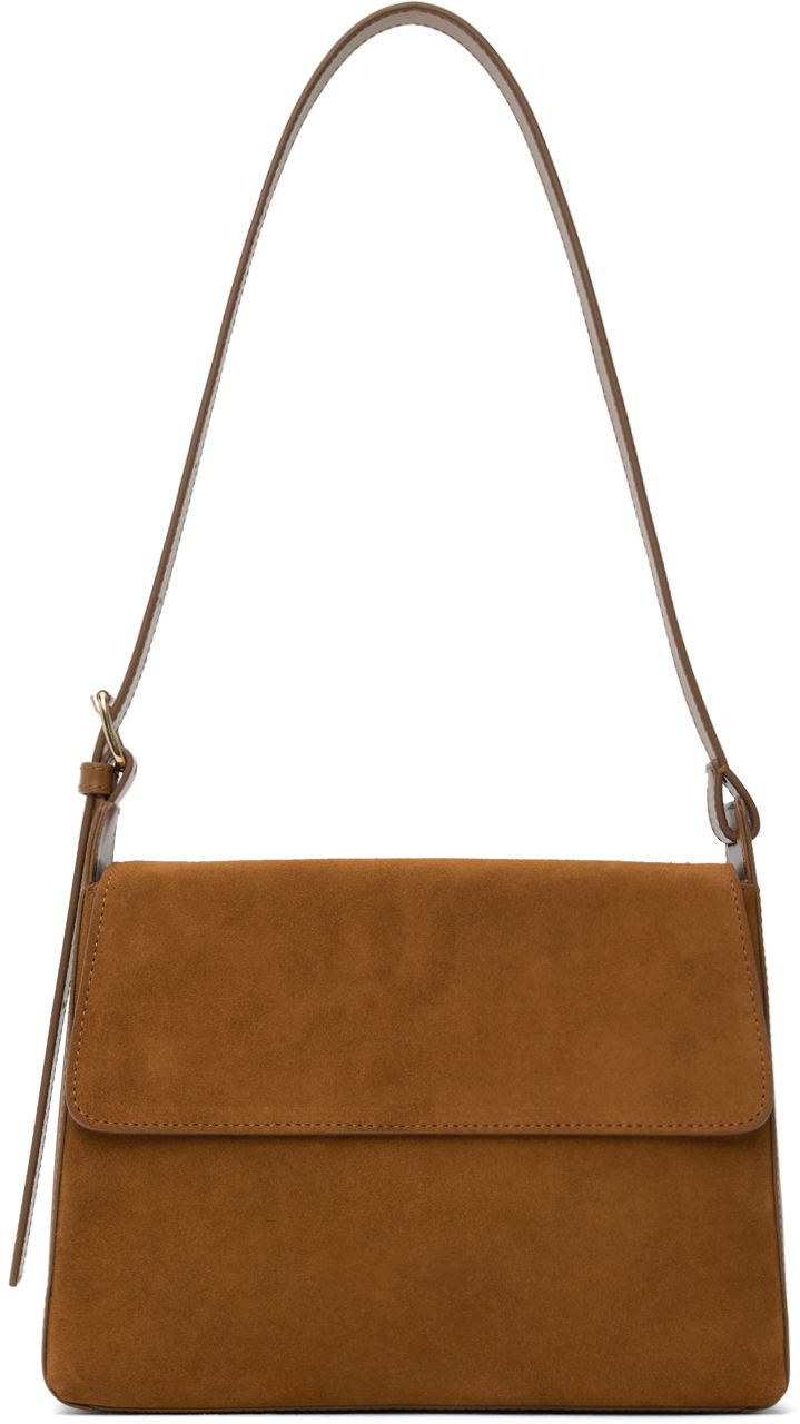 Axelväska A.P.C. Flap Shoulder Bag Brun | PXBRT-F61924