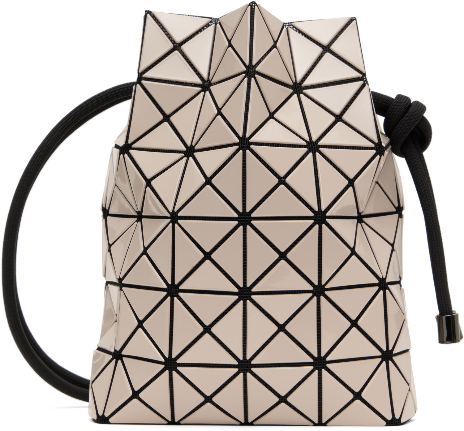 Handväska BAO BAO ISSEY MIYAKE ISSEY MIYAKE Wring Geometric Drawstring Bag Beige | BB56AG531, 0