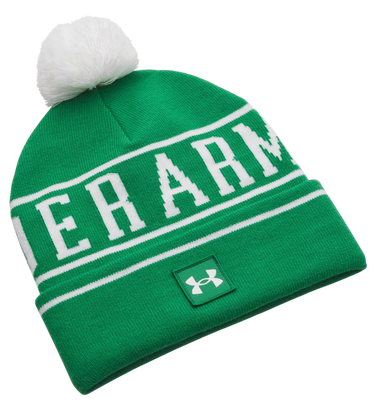 Mössa Under Armour Halftime Pom Beanie Grön | 1386634-305, 0