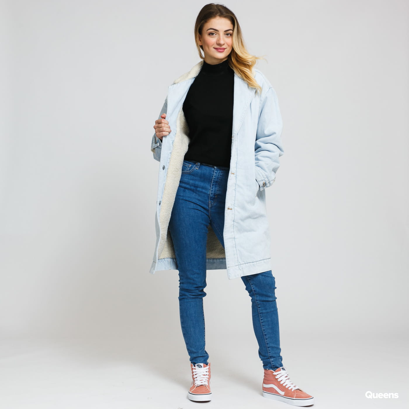 Rockar Levi's Reversible Sherpa Coat reverse Blå | 24776-0000, 0