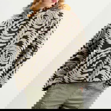 Jacka OBEY Swirls Jacquard Zip Jacket Flerfärgad | 221800445-BWM, 2