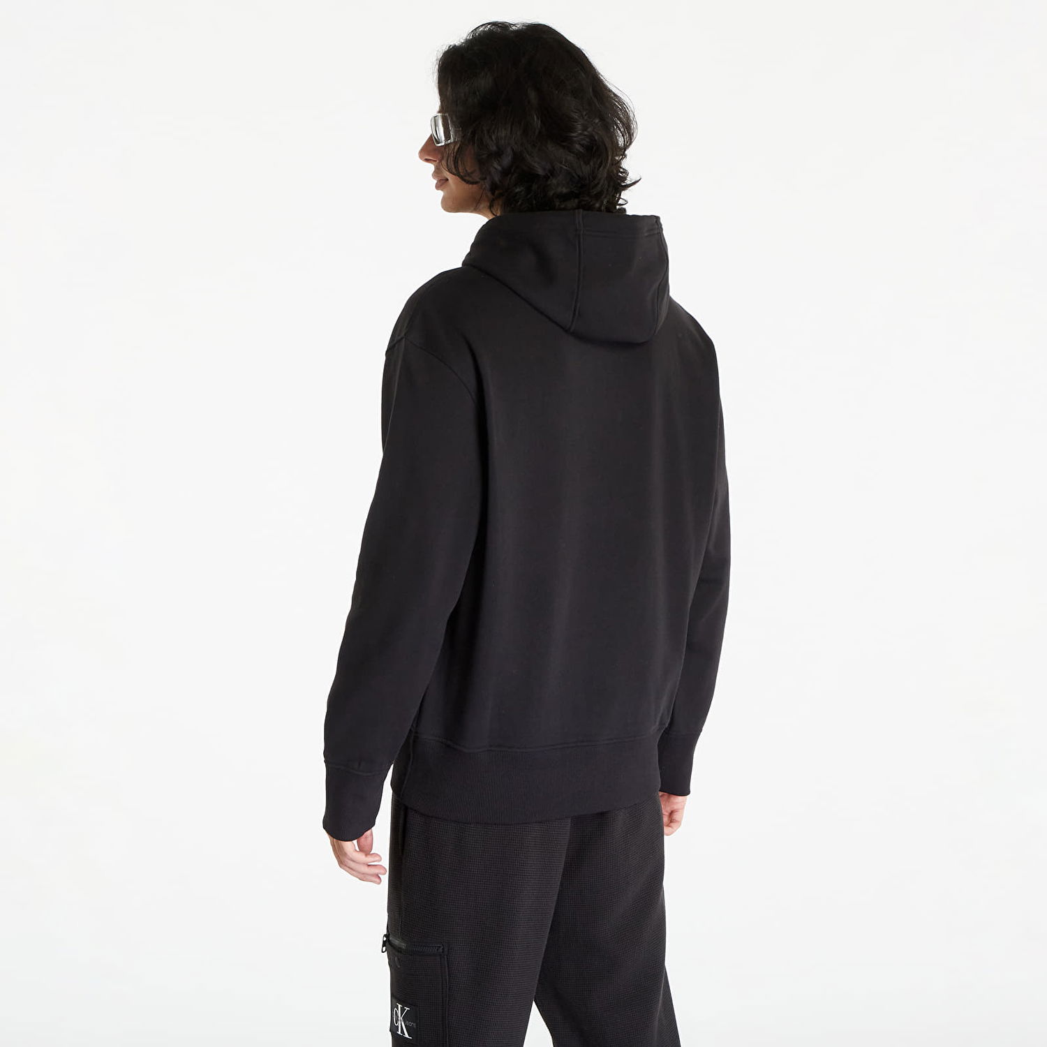 Sweatshirt CALVIN KLEIN Connected Layer Land Hoodie Svart | J30J324310 BEH, 1