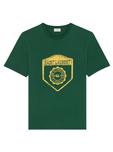 T-shirt Saint Laurent T-Shirt Grön | 686609 Y36RO 3842