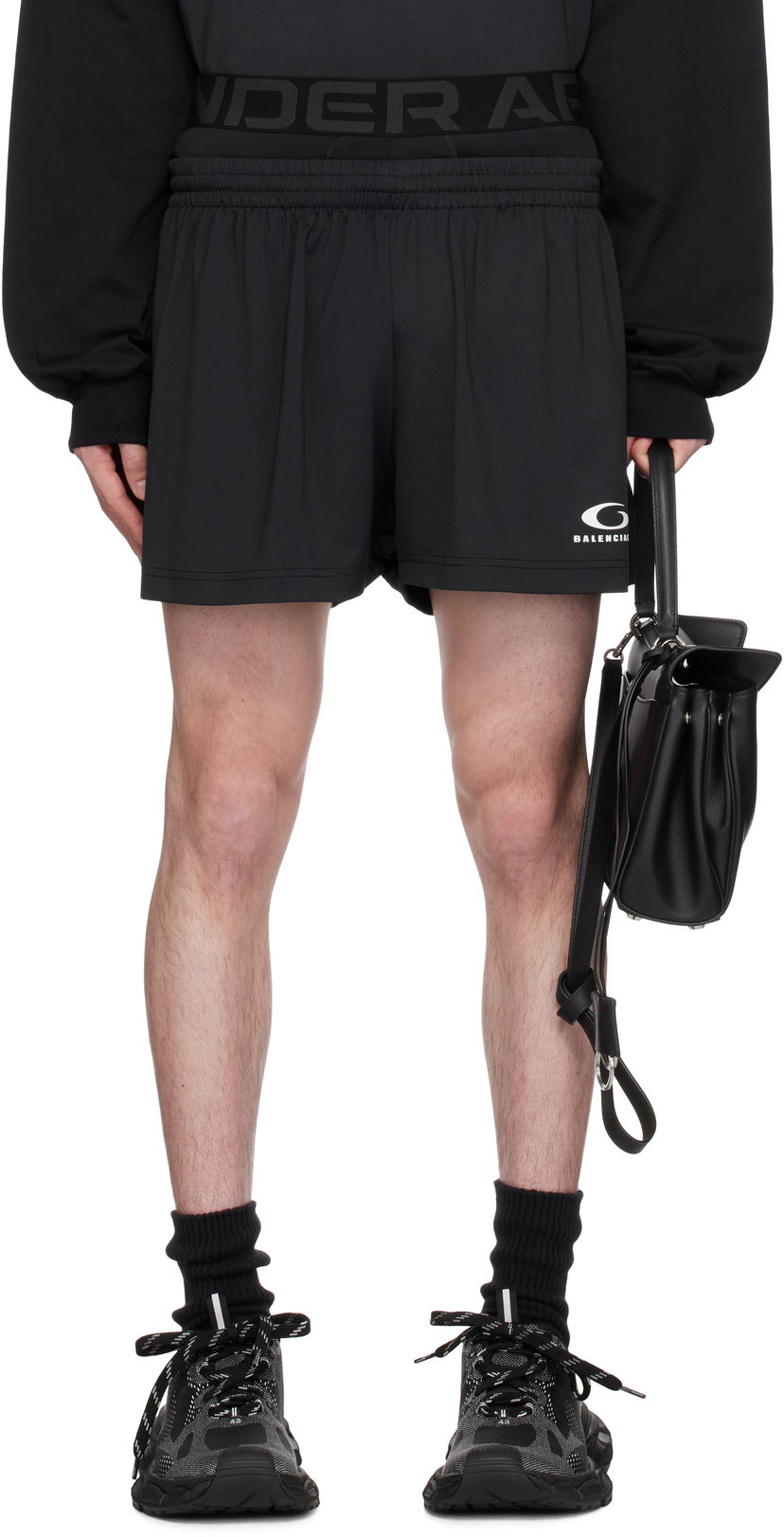 Shorts Balenciaga Under Armour Edition Running Shorts Svart | 815709TRVY1