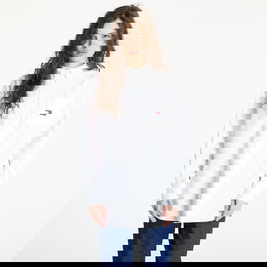 Skjorta Tommy Hilfiger Tommy Jeans Oversized Badge Oxford Shirt Vit | DW0DW20289 YBL, 0