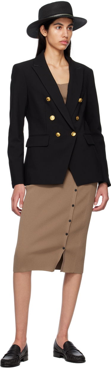 Kjol rag & bone Asher Midi Buttoned Ribbed Skirt Brun | WAS23S026YL26, 3