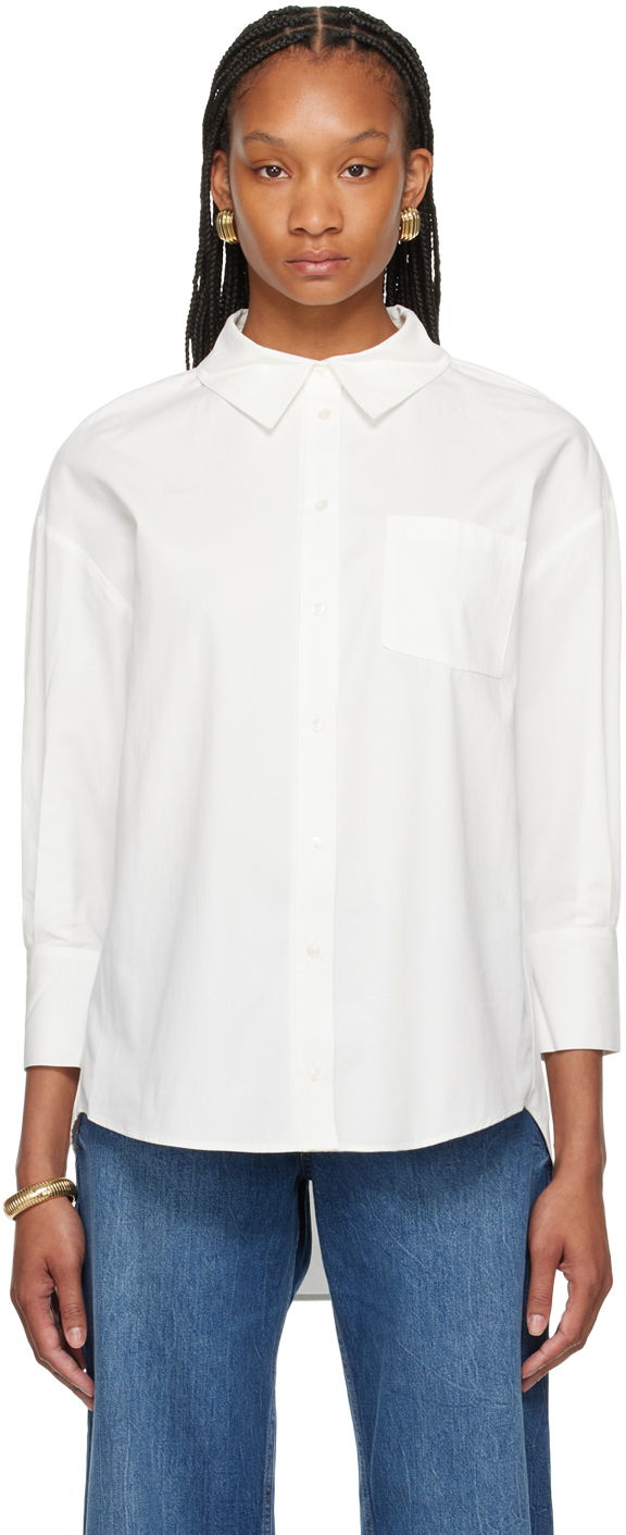 Skjorta Anine Bing Oversized Shirt Vit | A-09-2006-100