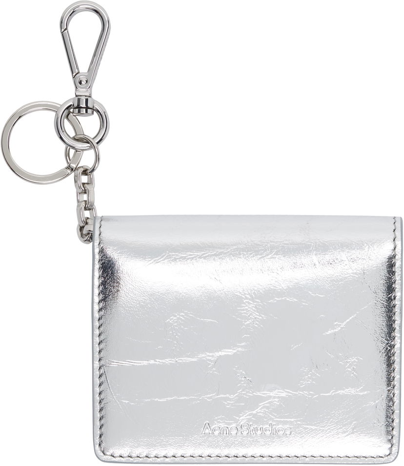 Nyckelringar Acne Studios Acne Studios Folded Leather Wallet Keychain Metallisk | CG0285-