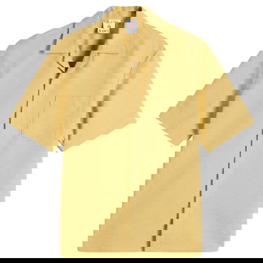 Skjorta Casablanca Casablanca Jacquard Monogram Short Sleeve Shirt, Size Large Gul | MPF25-SH-167-01, 0