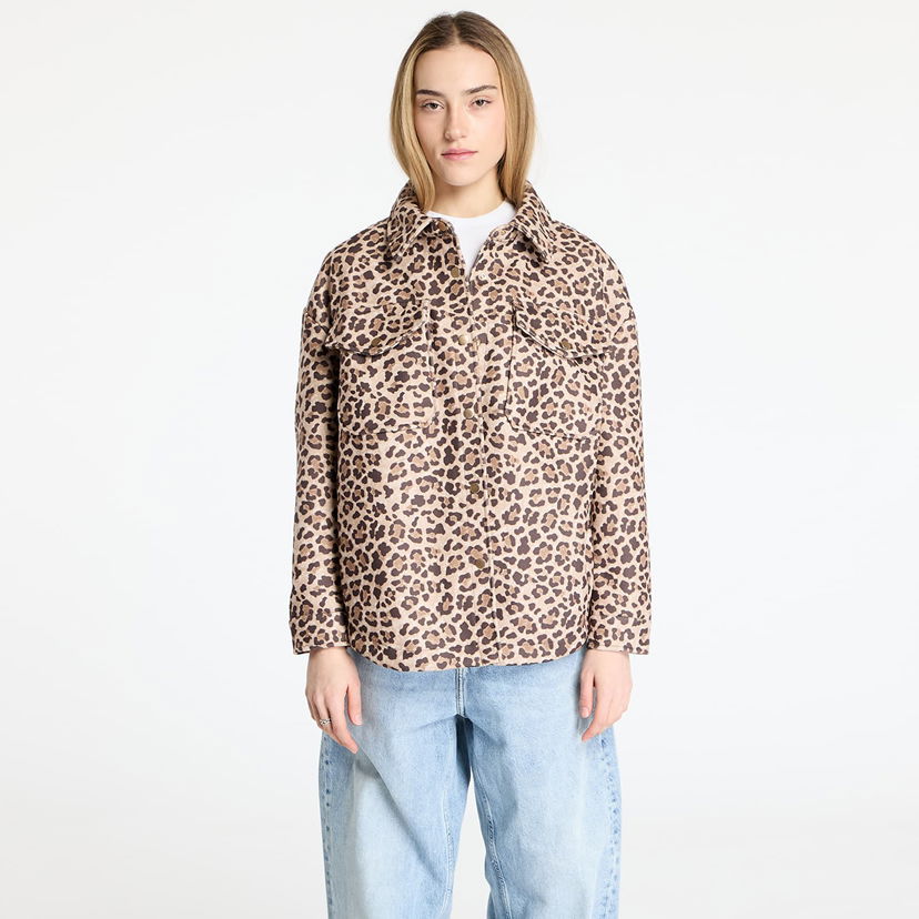 Skjorta Urban Classics Urban Classics AOP Overshirt Beige | TB5085-01720
