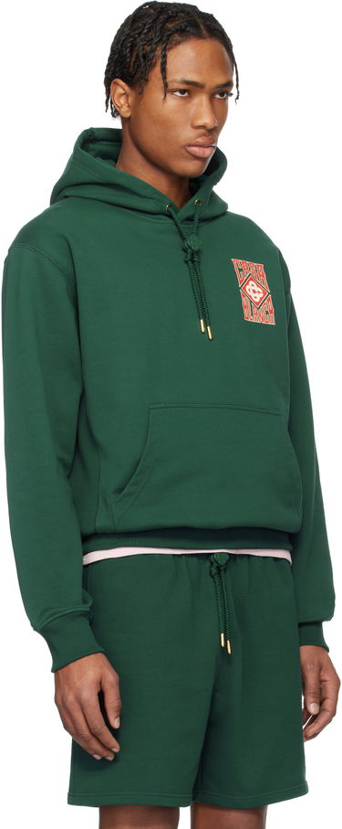 Sweatshirt Casablanca Casablanca Gothic Logo Hoodie Grön | MS25-JTP-292-01, 1