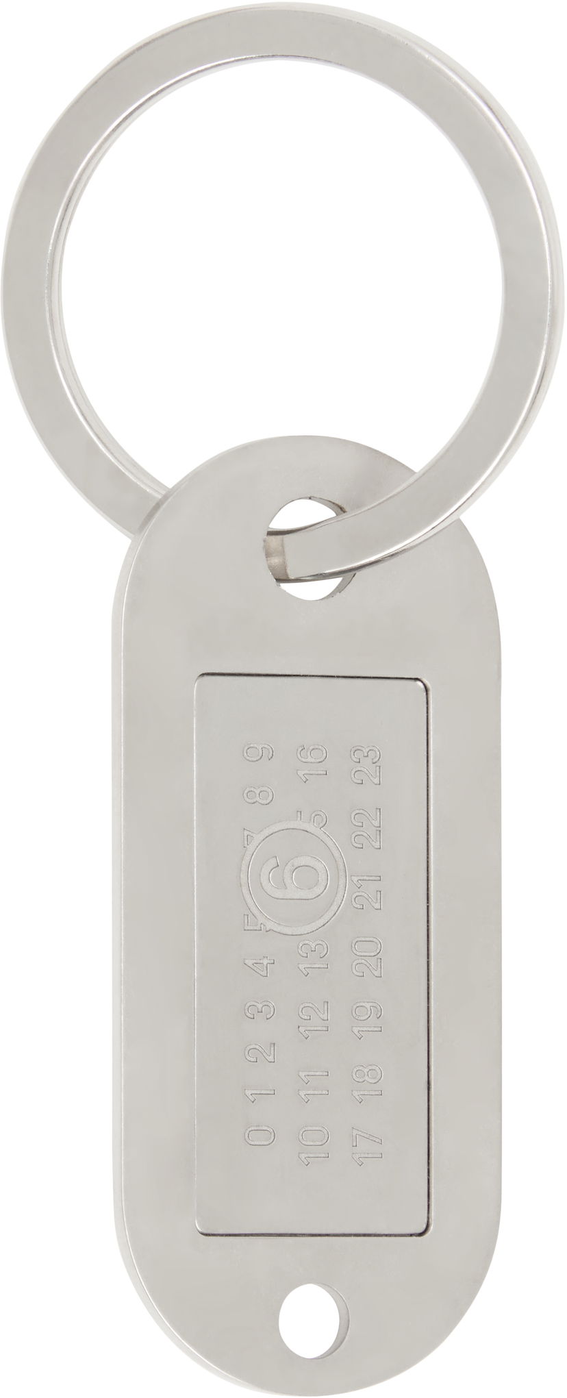 Nyckelringar Maison Margiela MM6 Maison Margiela Numbers Keychain Metallisk | SM6UA0014 P7210