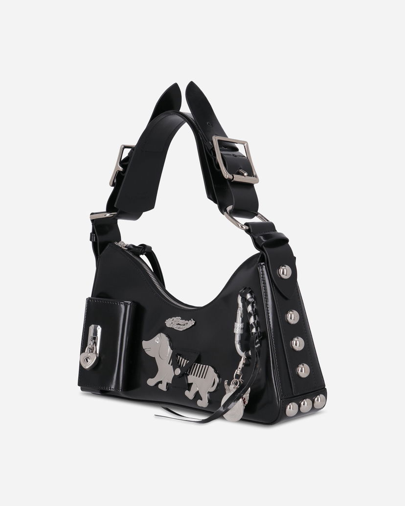 Axelväska Chopova Lowena Mini Sofia Shoulder Bag Svart | 6452 BLCK