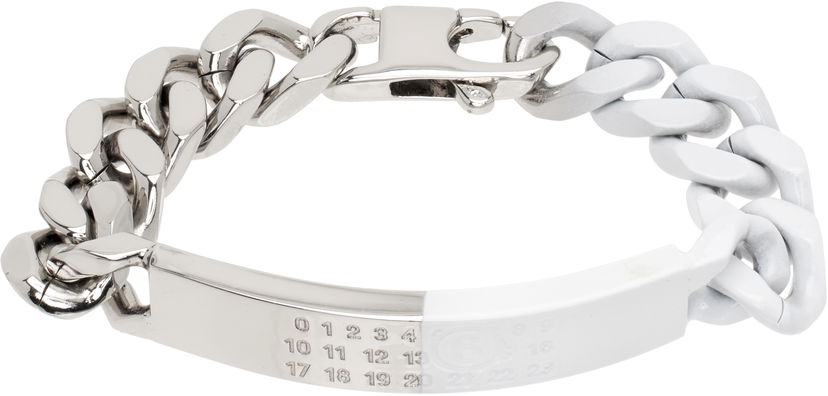 Armband Maison Margiela MM6 Maison Margiela Chain Bracelet Vit | SM6UY0049 P8339