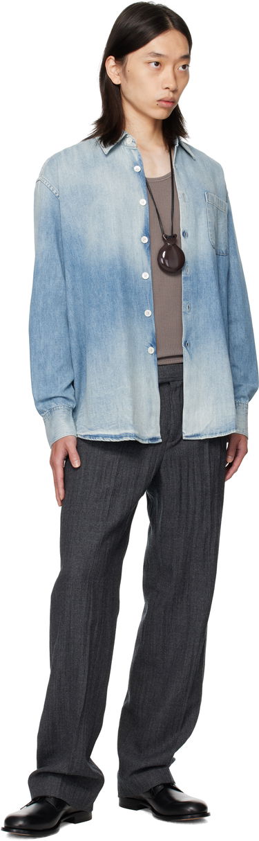 Skjorta OUR LEGACY OUR LEGACY Above Denim Shirt Blå | M4252AC, 3